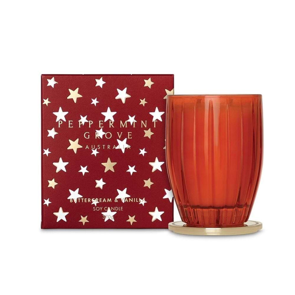 Xmas Candle - Buttercream and Vanilla Peppermint Grove